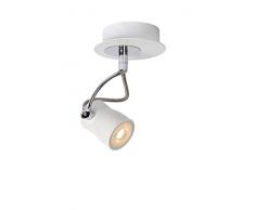 Lucide SAMBA - Spot Plafond - Ã 10 cm - LED Dim. - GU10 - 1x4,5W 3000K - Blanc
