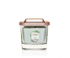 Yankee Candle Elevation Collection avec Couvercle de Plate-forme Petite Bougie Carrée à 1 Mèche, Shore Breeze