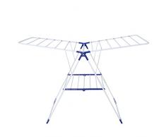 MSV 130088 Etendoir Grand TÃ©tras Acier/PolypropylÃ¨ne Blanc/Bleu 18 m