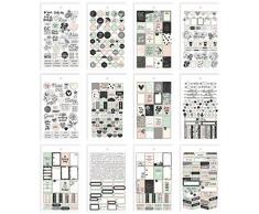 Simples étages Carpe Diem Superbe Mini Stickers, Papier, Multicolore, 17.1 x 10.2 x 0.4 cm