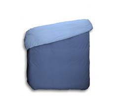 Basic Play Collection Housse de Couette rÃ©versible Unie Bleu Marine 290 x 220 cm Bleu Marine
