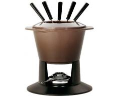 Le Creuset 60090002702400 Service à Fondue Ovale Terre Naturelle 1,6 L 6 Personnes