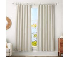 AmazonBasics Tringle Ã rideaux avec embouts en forme dâurne, 183 Ã 366 cm + anneaux 35,6Â cm, diamÃ¨tre 2,5 cm, Nickel