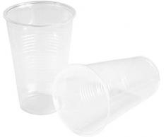 Heku - 30450 - 50 Gobelets, plastique, transparent, 0,5 l