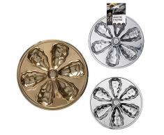 SAVEUR ET DEGUSTATION KA1363 Plat Ã huitres - Plastique, couleur Assortie (argent/Bronze) - 25 x 2 cm (Pack de 2)