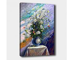 Bonamaison Peinture sur toile, multicolore, 70 x 100 cm - ConÃ§u et fabriquÃ© en Turquie