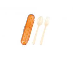 Hakoya 53109-1 Couvert KINOKO- Jaune Plastique