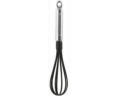 Fackelmann 40262 Fouet Monaco 30cm en INOX/Nylon, Acier Inoxydable, Argent/Noir, 30 x 12 x 8 cm