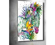 Bonamaison Peinture sur toile, multicolore, 50 x 70 cm - Conçu et fabriqué en Turquie