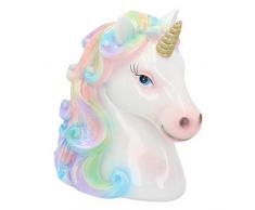 Nemesis Now Tirelire Licorne Magique 17 cm Blanc Taille 14 cm