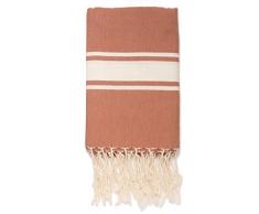 Moorish Idol - Fouta Traditionelle Unie- 100cm x 200cm- Terracotta