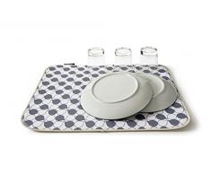 Perfetto Fibramagica Tapis Ã©gouttoir Ã Vaisselle Multi-usages, Tissuâ¯: 80% Polyester, 20% Polyamide, garnissageâ¯: 100% polyurÃ©thane, Ã©cru, 50Â x 400Â x 0,5Â cm