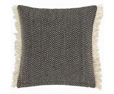 Madura Housse de Coussin Copenhagen, Coton, Noire, 40 x 40 cm