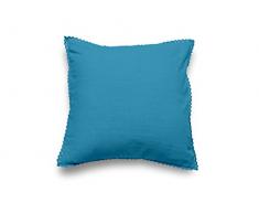 Soleil docre 547704 DENTELLE Coussin Coton Bleu 40 x 40 cm