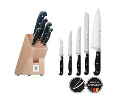 WMF 1895379992 Set de 6 Bloc Ã Couteaux ÃquipÃ©, Acier, Multicolore, 37 x 20 x 15 cm