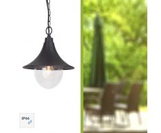Brilliant AG 41070/06 Berna Suspension Extérieur Aluminium/Plastique 60 W E27 Noir
