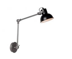 Lucide CRUNCH - Applique Murale - Ã 14 cm - Noir