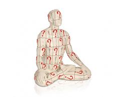 Arte Dal Mondo TT004A Medizio Sculpture figurative Moderne en rÃ©sine dÃ©corÃ©e Ã la Main, Multicolor, 23x17x23 cm