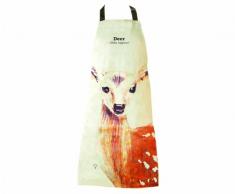 Gift Republic Cadeau Ecologie Animaux Sauvages 100% Tablier En Coton - Conception De Biche