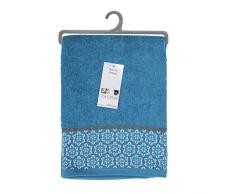 douceur dintérieur drap de douche 70x130 cm eponge adelie bleu