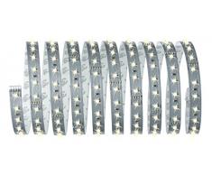 Paulmann 70579 Function MaxLED 500 Kit de base LED bande 3m, 2700K blanc chaud, 20W, 230/24V, 36VA, Argent