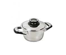 ECOVITAM 2002-16 Faitout INOX 16cm / 1,8L + Couvercle et ThermomÃ¨tre IntÃ©grÃ©-Tous Feux Dont Induction, 18/10 + Bakelite (poignÃ©es, ChromÃ©, 16 cm