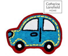 Catherine Lansfield de Voiture Tapis pour Enfant, Polyester, Bleu, 75Â x 0.5Â x 65Â cm
