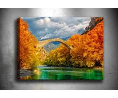 Bonamaison Peinture sur toile, multicolore, 40 x 60 cm - ConÃ§u et fabriquÃ© en Turquie