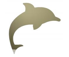 Mungai Mirrors Miroir de Dauphin, Acrylique, Argent, 60Â cm