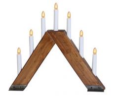 Star 248-26 chandelier Viking 7 lumières, couleur: Navy brune matériel: bois/métal, ca. 38 cm x 41 cm boite coloré