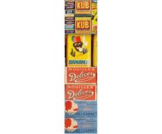 plage 260558 Smooth â Tiles Stickers pour carrelage Vintage, 6 Archet, Vinyle, Multicolore, 15 x 0,1 x 15 cm