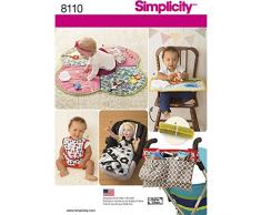 Simplicity bébé Jouer Tapis/Accessoires pour Poussette/et Bavoirs Patron de Couture, Papier