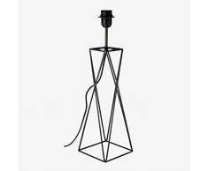 Better & Best Lampe de table en fer noir, forme gÃ©omÃ©trique, dimensions 15 x 15 x 52 cm, matÃ©riau : mÃ©tal,