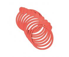axentia Bocal Rings â Rouge Lot de 10 joints détanchéité pour sadapter au Bocal bocaux â joints â Anneaux de remplacement pour 100 mm Bras de levier bocaux â récipient hermétique
