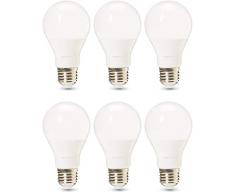 AmazonBasics Professional Lot de 6 ampoules LED Culot Edison à vis E27 Ãquivaut à 75 W Blanc froid Intensité variable