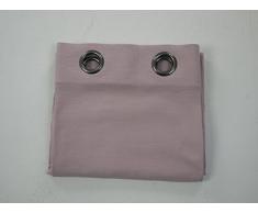 Linder 0269/60/375 Rideau avec 8 Oeillets Fusil Ronds Polyester/Lin Lavé Rose Poudré 140 x 250 cm