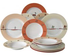 CreaTable, 10815, SÃ©rie Nature, Service de table 12 piÃ¨ces