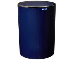 Wenko 22809100 Poubelle Inca, Bleu foncé, ABS, 18,5 x 18,5 x 26 cm