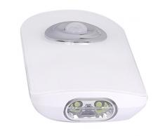 CristalRecord 66-110-01-100 - Veilleuse LED avec capteur de mouvement et lanterne, design moderne, couleur blanche