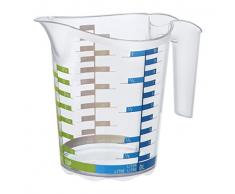 Rotho 2043970 Domino Cruche de Mesure Transparent 1 L