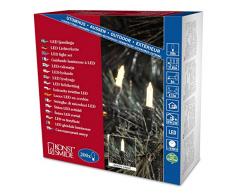 Konstsmide 6070-100 Mini Guirlande 200 LED Blanc Chaud Retro Design + Câble Vert 24 V