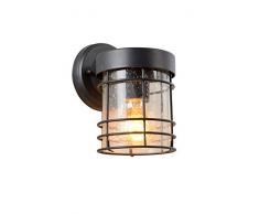 Lucide KEPPEL - Applique murale ExtÃ©rieur - IP23 - Noir