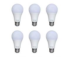 Sigmaled, Ampoules LED 12 W, Ãquivalent Ã 75 W, Culot Edison Ã vis E27, Blanc chaud, 2800K, 1000 lumen, Lot de 6