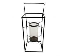 Homea 5BGD111NR Lanterne, MÃ©tal, Noir