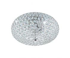 Eglo CLEMENTE Lampe en acier 60 W Chromé Plafonnier 35 cm chrom