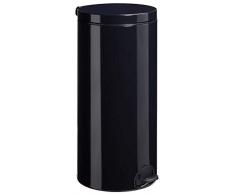 Poubelle à Pédale, 30 L, Noir Graphite