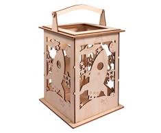 Rayher Lanterne en b. Fusée a.poig,FSCMixCred, nature, 3x15,3x26,5cm,15 parties, boîte 1kit