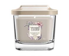 Yankee Candle petite bougie parfumée carrée à trois mèches et couvercle, collection Ãlévation, senteur Verger dâagrumes