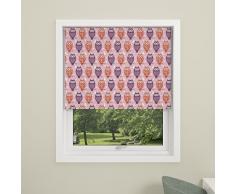 debel Sécurité Enfant Chouette Design Store Enrouleur occultant, 100% Polyester, Rose, 100 x 175 cm