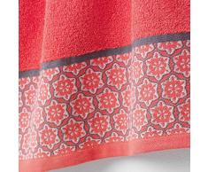 douceur dintÃ©rieur serviette de toilette 50x90 cm eponge adelie corail